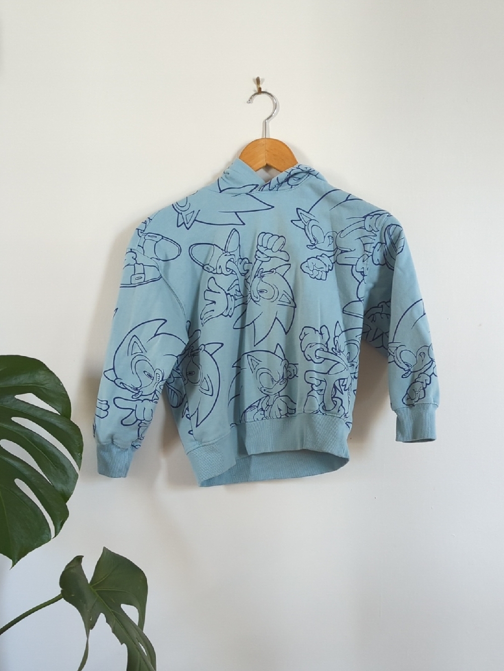 Kids Blue Sonic The Hedgehog Hoodie